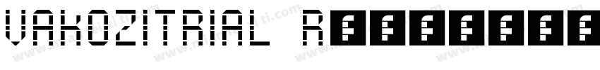 VAKOZITRIAL Regular字体转换